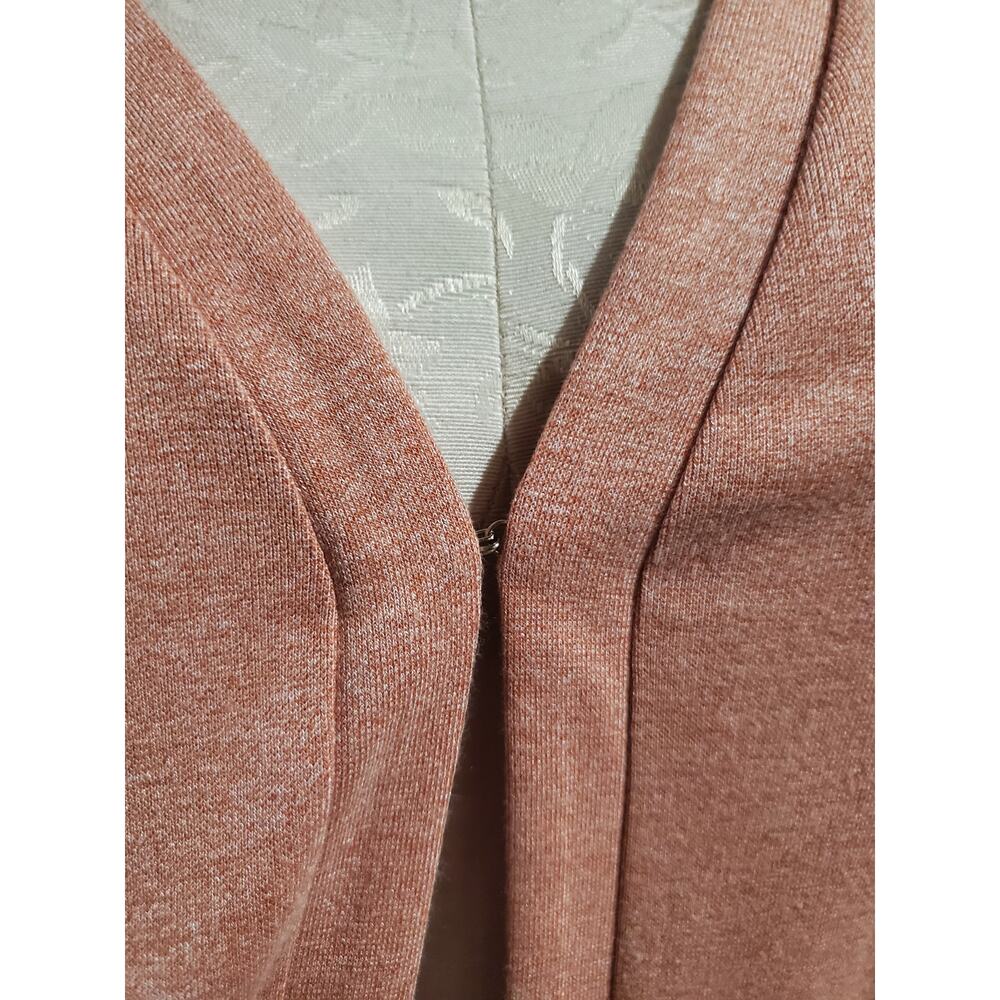 LOGO Lori Goldstein Sweater Knit Cardigan Embroidered Lace Hem Size 2X Pockets - Picture 5 of 12